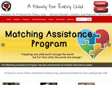 Tablet Screenshot of afamilyforeverychild.org